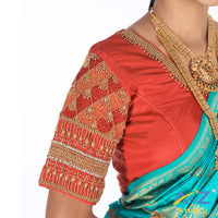 Magenta pink Silk Cloth Blouse with Kite Design
