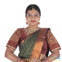 Maroon Silk Cloth Blouse with Star design Design