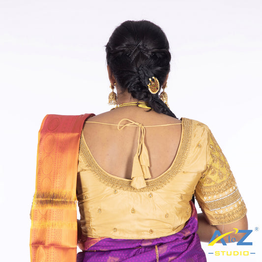 Ivory' Silk Cloth Blouse with Kite Design