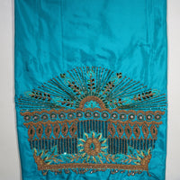 Turquoise Radiance Designer Blouse Piece