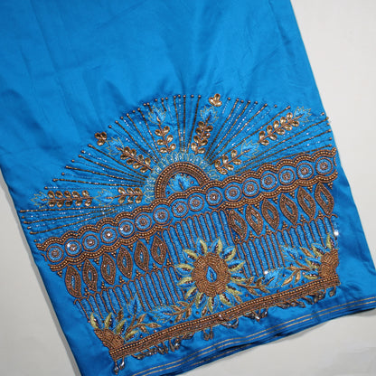 Azure Heritage Handcrafted Designer Blouse