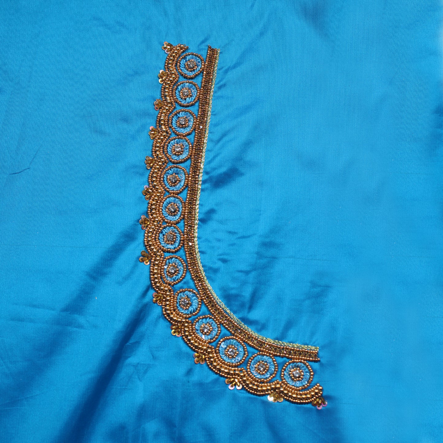 Azure Heritage Handcrafted Designer Blouse