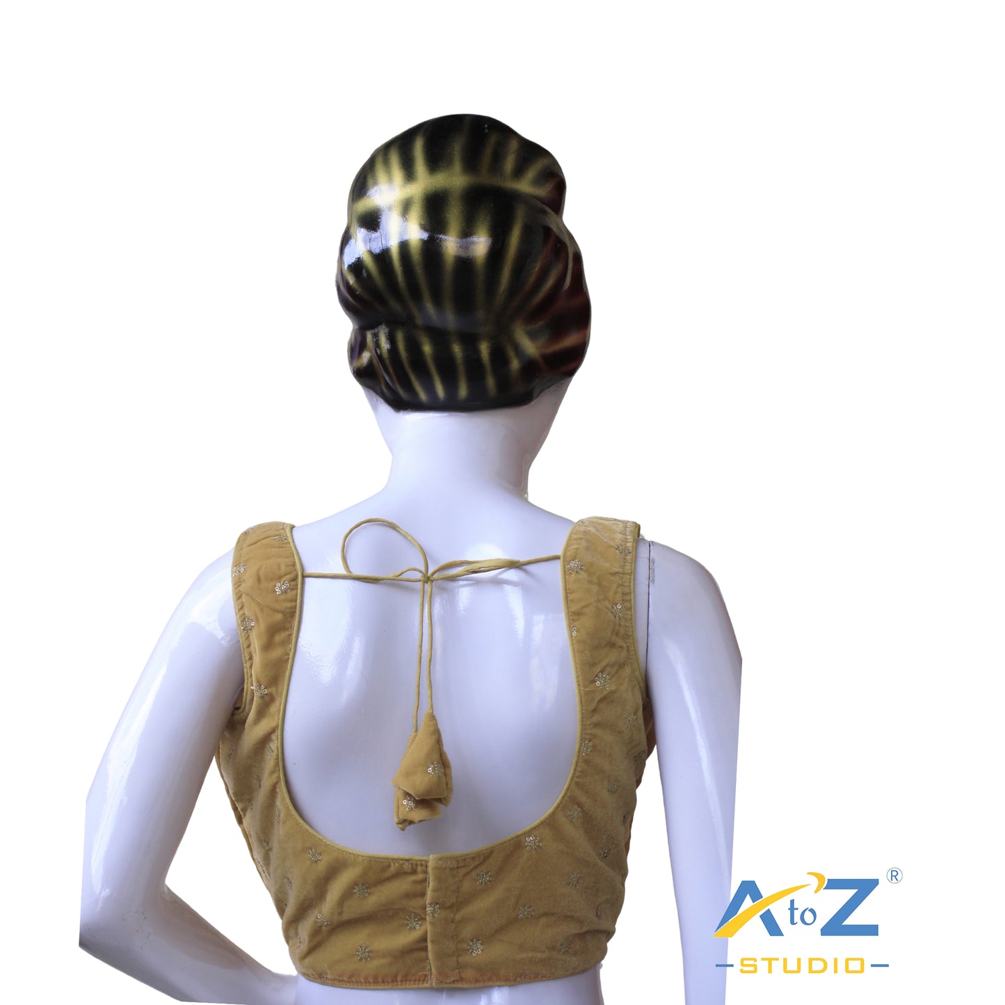 Golden Glow Raw Silk Blouse