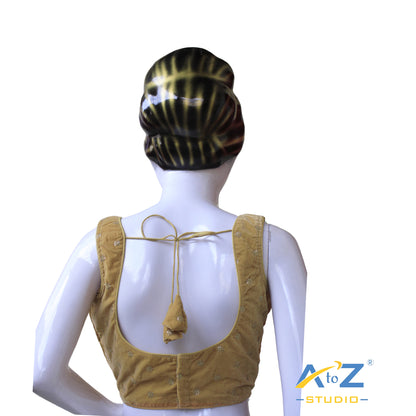 Golden Glow Raw Silk Blouse