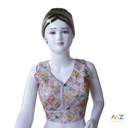 Hand-Embroidered Bridal Choli