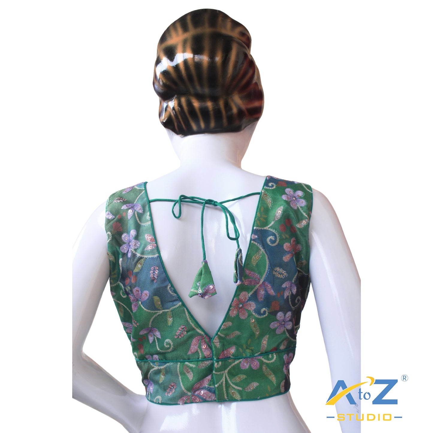 Rama Green Sequin Blouse