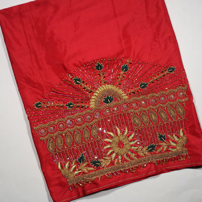Regal Red Cutwork & Zardosi Designer Blouse