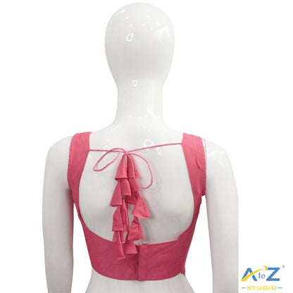 Magenta Flame Cotton Blouse