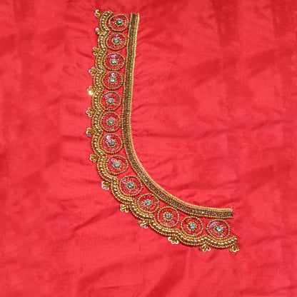 Regal Red Cutwork & Zardosi Designer Blouse