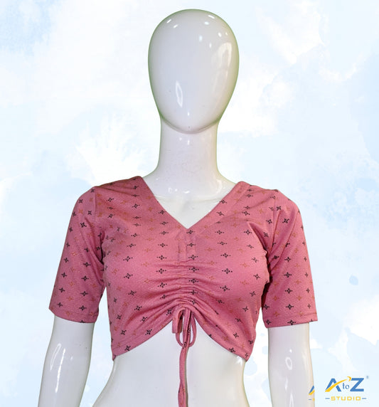 Onion Crush Blouse with Foil Print