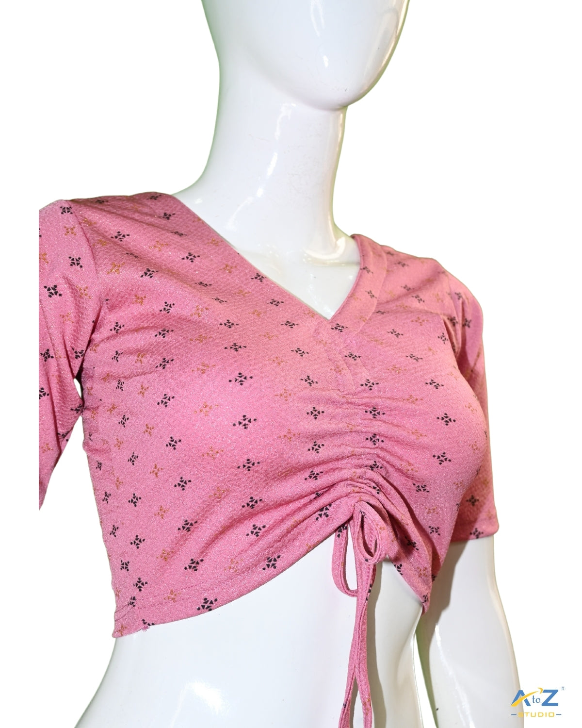 Onion Crush Blouse with Foil Print
