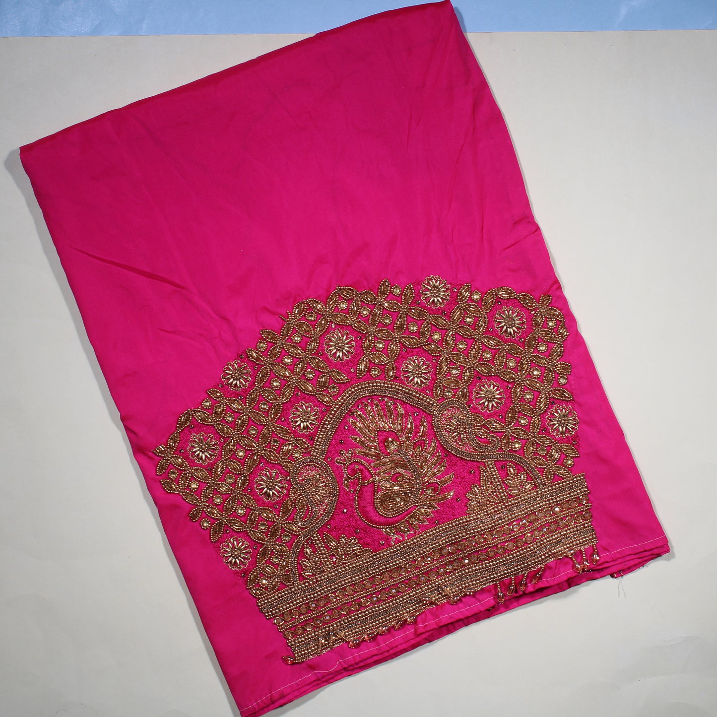 Grand Peacock Handcrafted Wedding Blouse