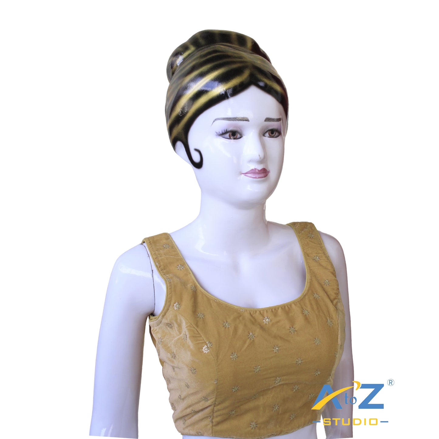 Golden Glow Raw Silk Blouse