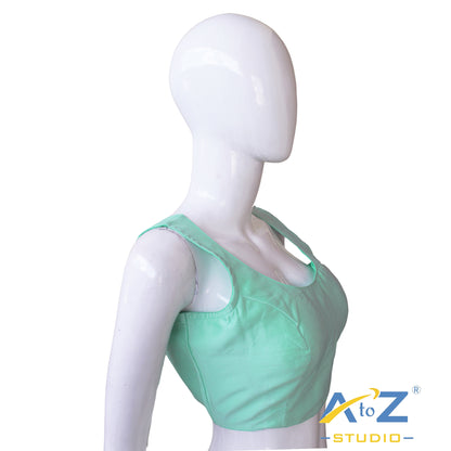 Light Rama Green Grace Cotton Blouse