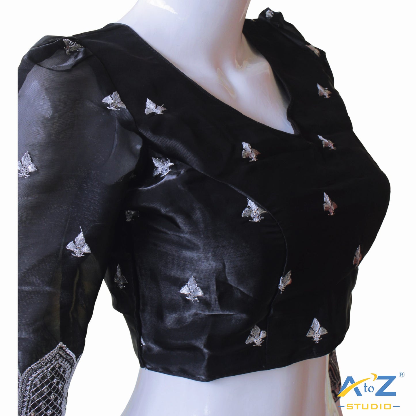 Black Silk Blouse