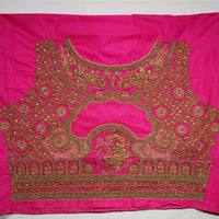 Grand Peacock Handcrafted Wedding Blouse