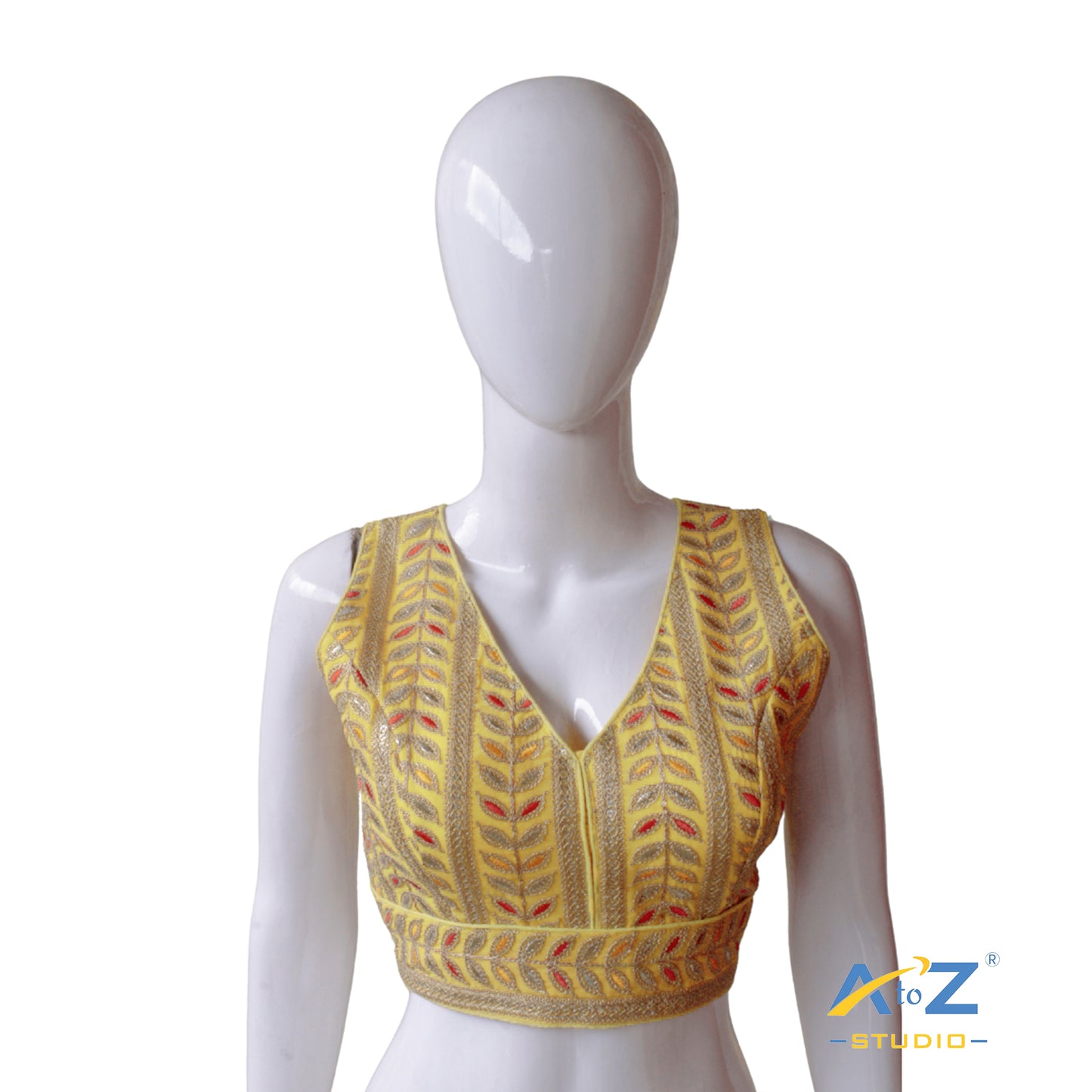 Yellow Grace Embroidered Blouse