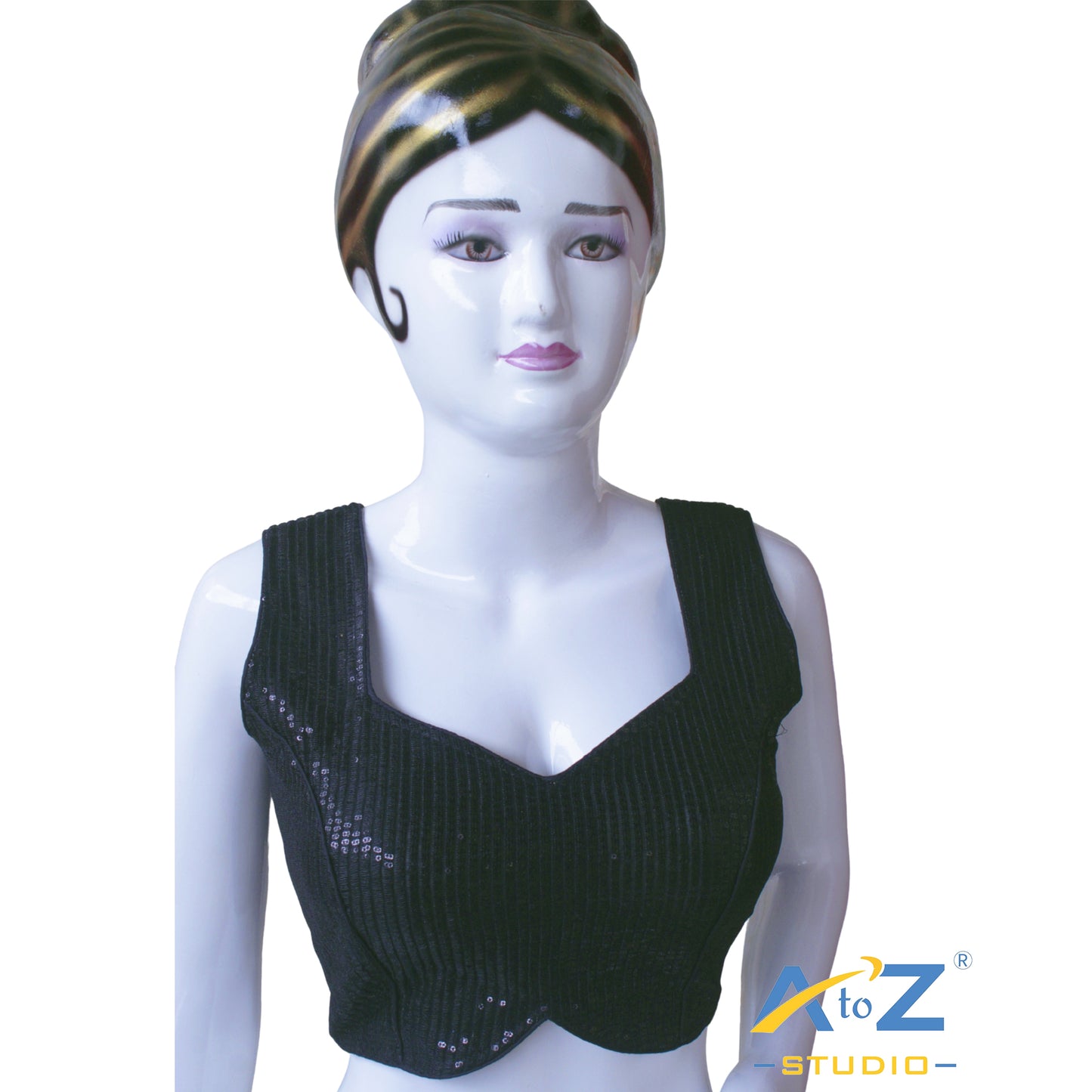 Midnight Spark Sequin Blouse