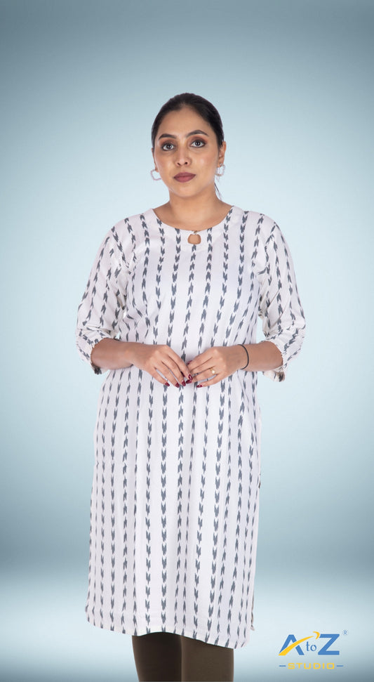 Off-White Kurti with Classic and Versatile Design