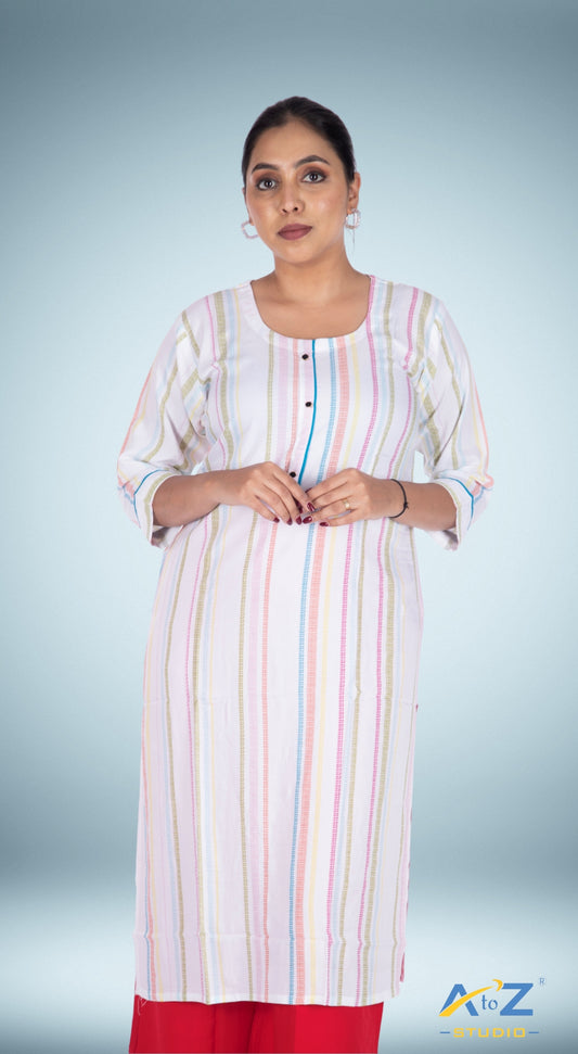 Simple White Kurti – The Standard of Elegance