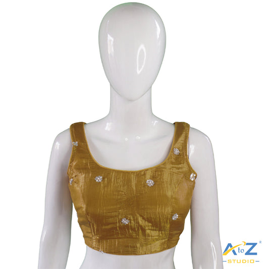 Crimson mustard Silk Blouse