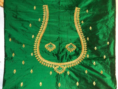 Emerald Green Floral Lattice Fabric