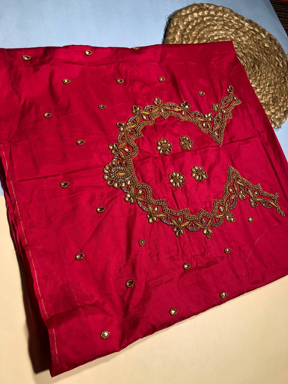 The Bridal Bloom Hand-Embroidered Blouse