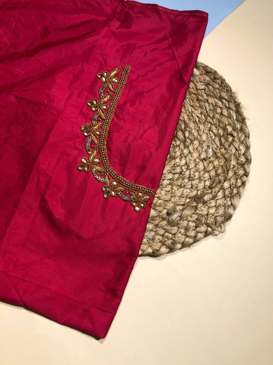 The Bridal Bloom Hand-Embroidered Blouse