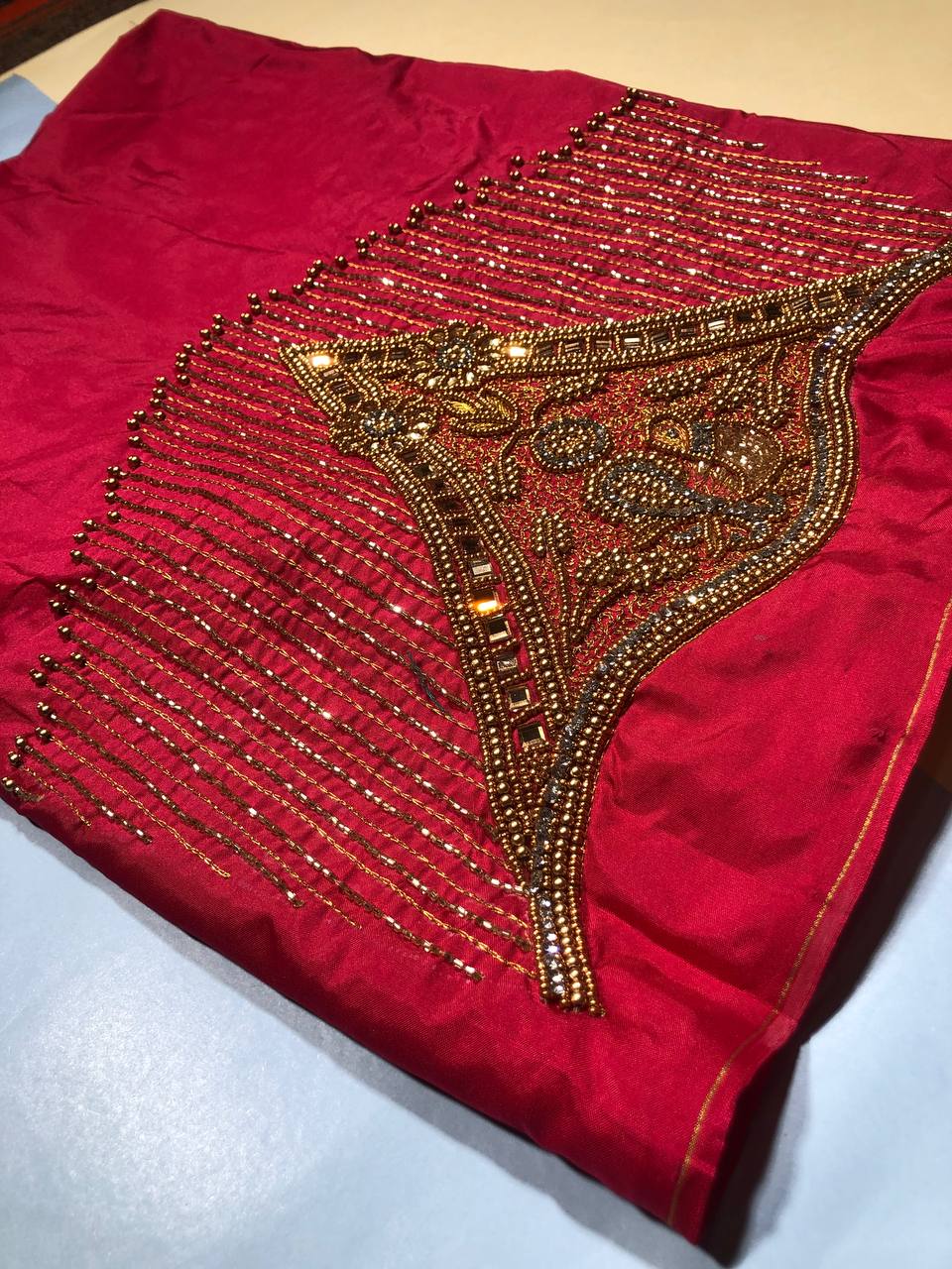 The Bridal Bloom Hand-Embroidered Blouse