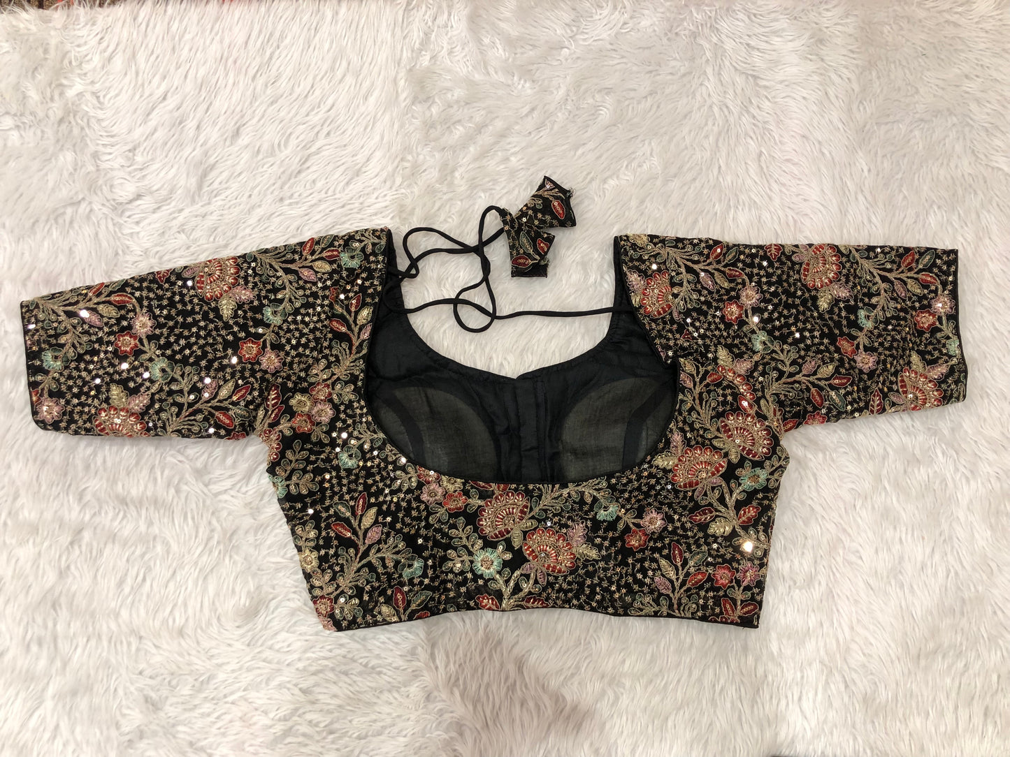 Black Designer Zardozi Blouse