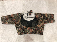 Black Designer Zardozi Blouse