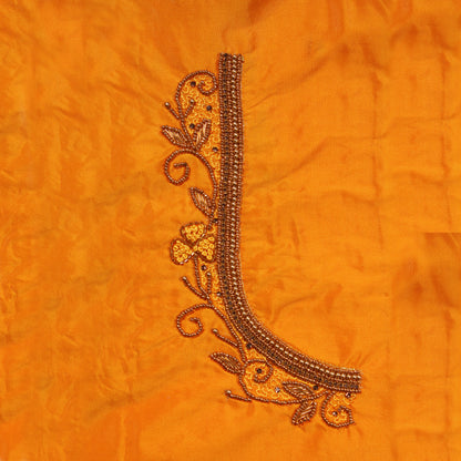 “Exquisite Embroidered Beaded Blouse Material – Perfect for Ethnic Wear”