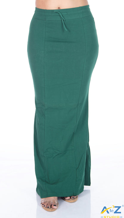 Dark Green Plain Cotton Shapewear