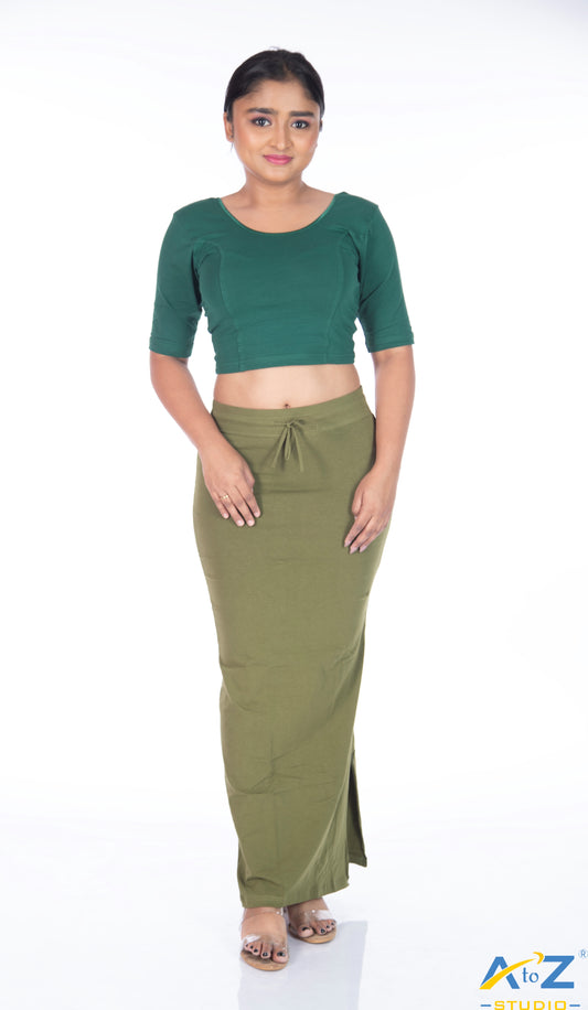 Army Green Plain Cotton Shapewear