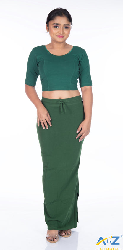 Forest Green Plain Cotton Shapewear