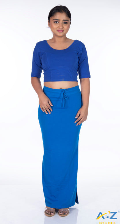 Royal Blue Plain Cotton Shapewear