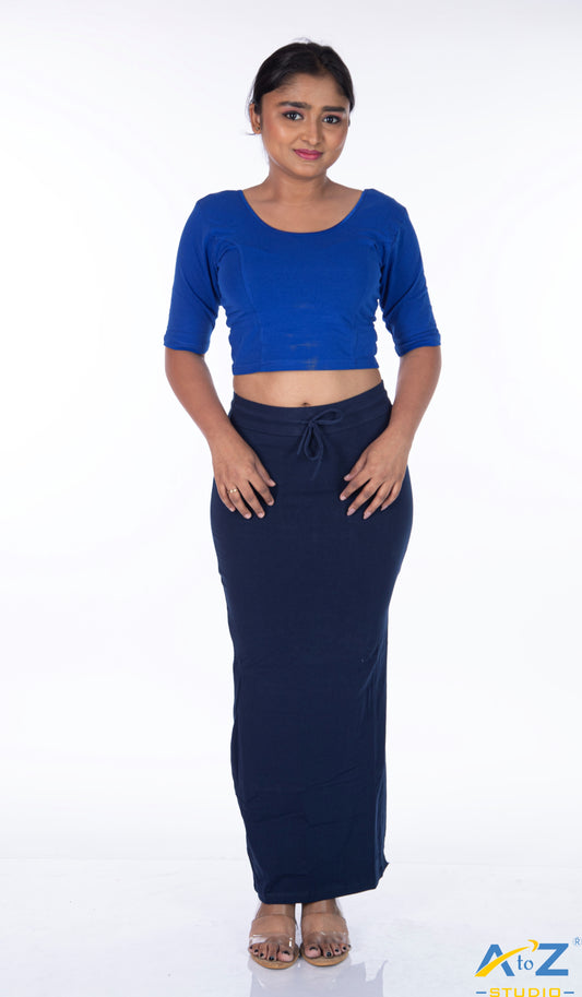 Navy Blue Plain Cotton Shapewear