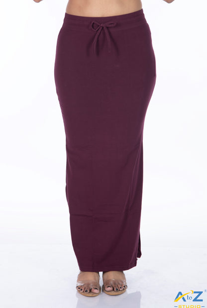 Burgundy Plain Cotton Shapewear