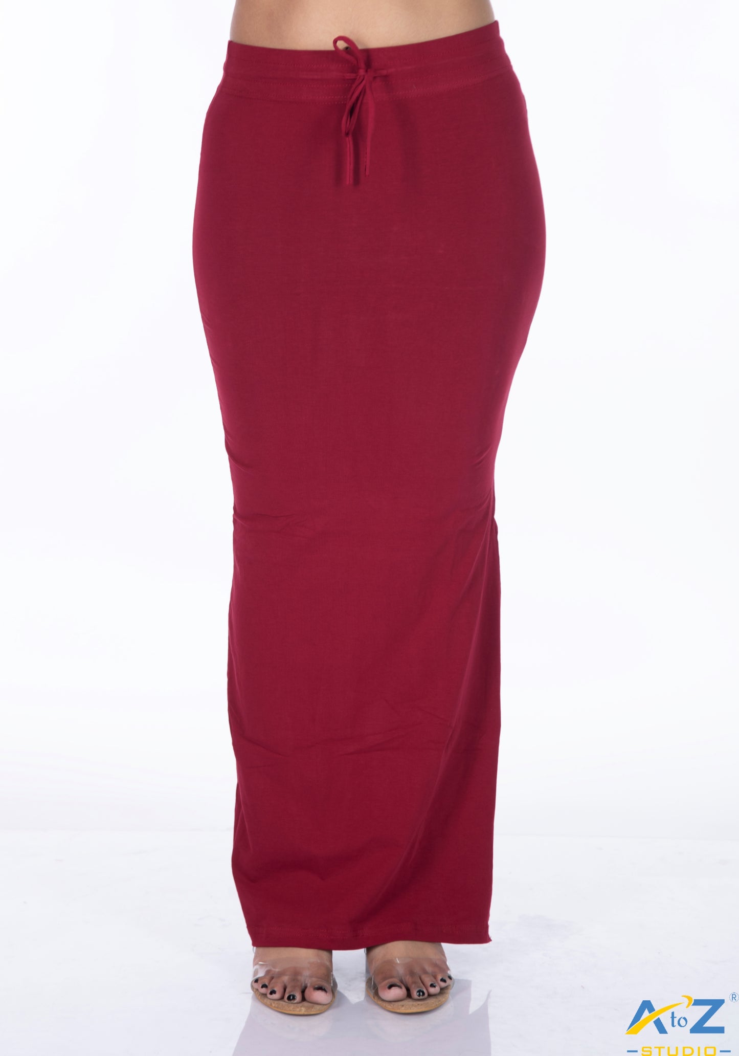 Reddish Maroon Plain Cotton Shapewear