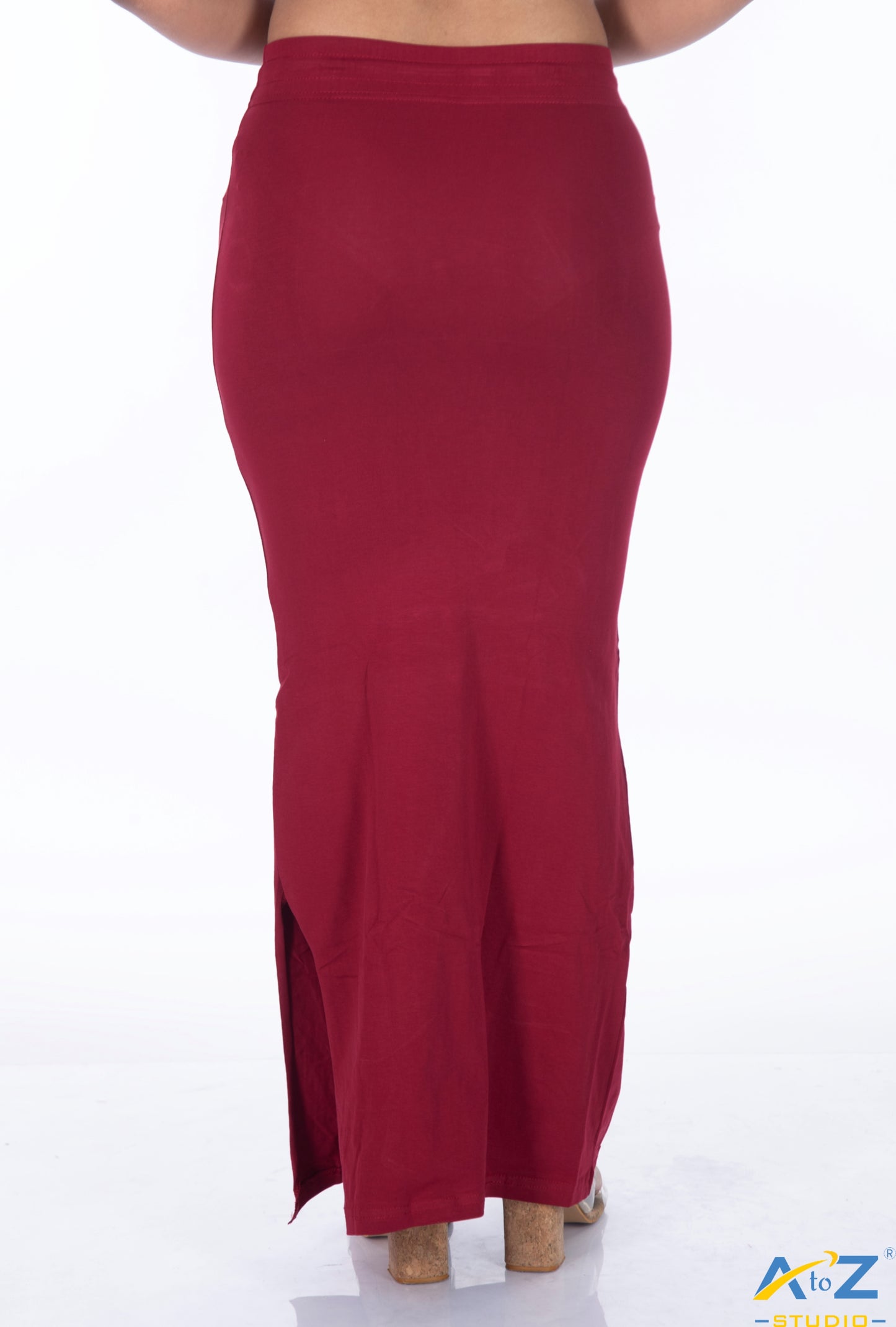 Reddish Maroon Plain Cotton Shapewear