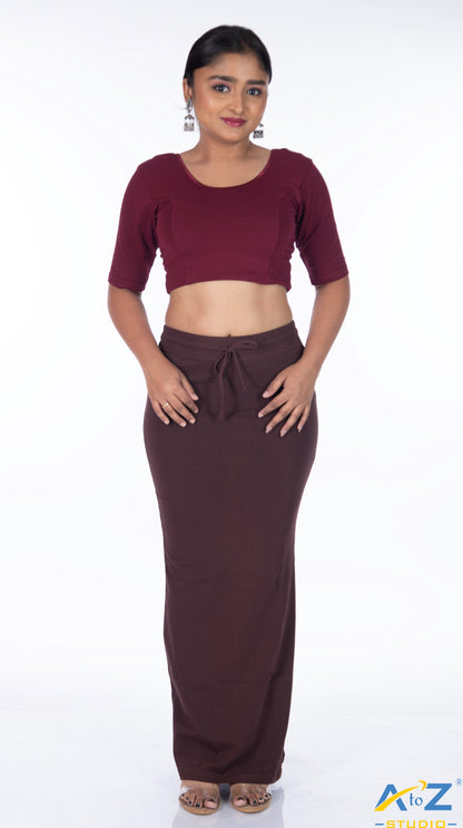 Coffee Plain Cotton Shapewear