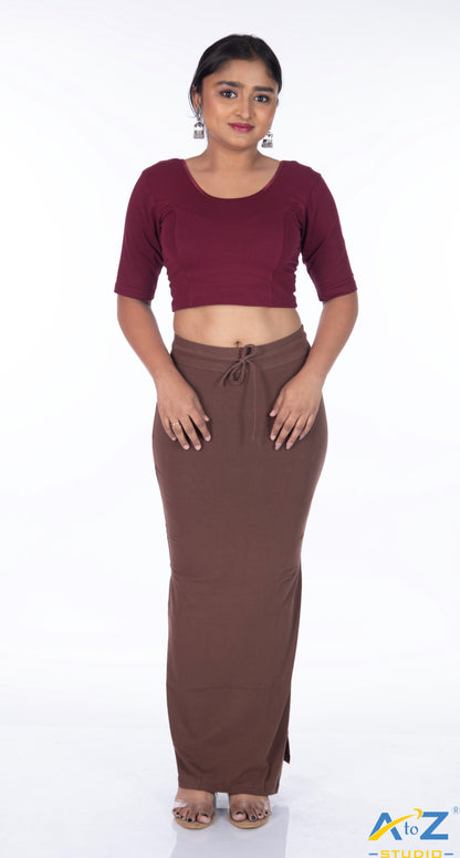 Light Coffee Plain Cotton Shapewear