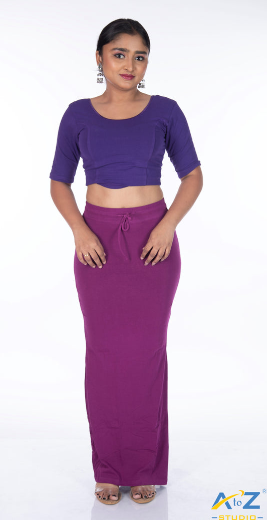 Wine Plain Cotton Shapewear