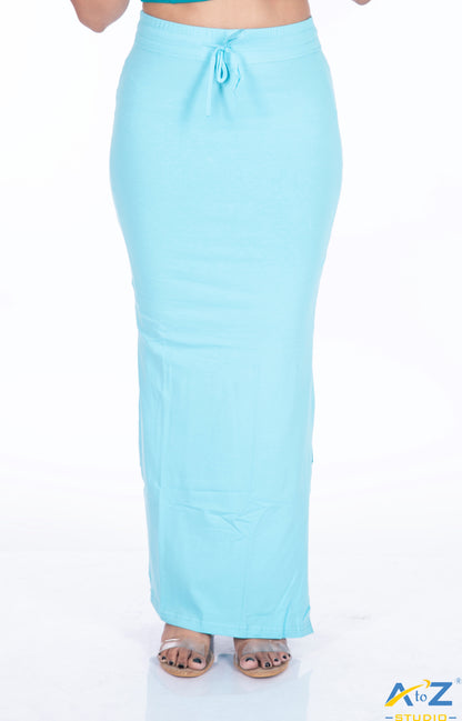 Light Turquoise Plain Cotton Shapewear
