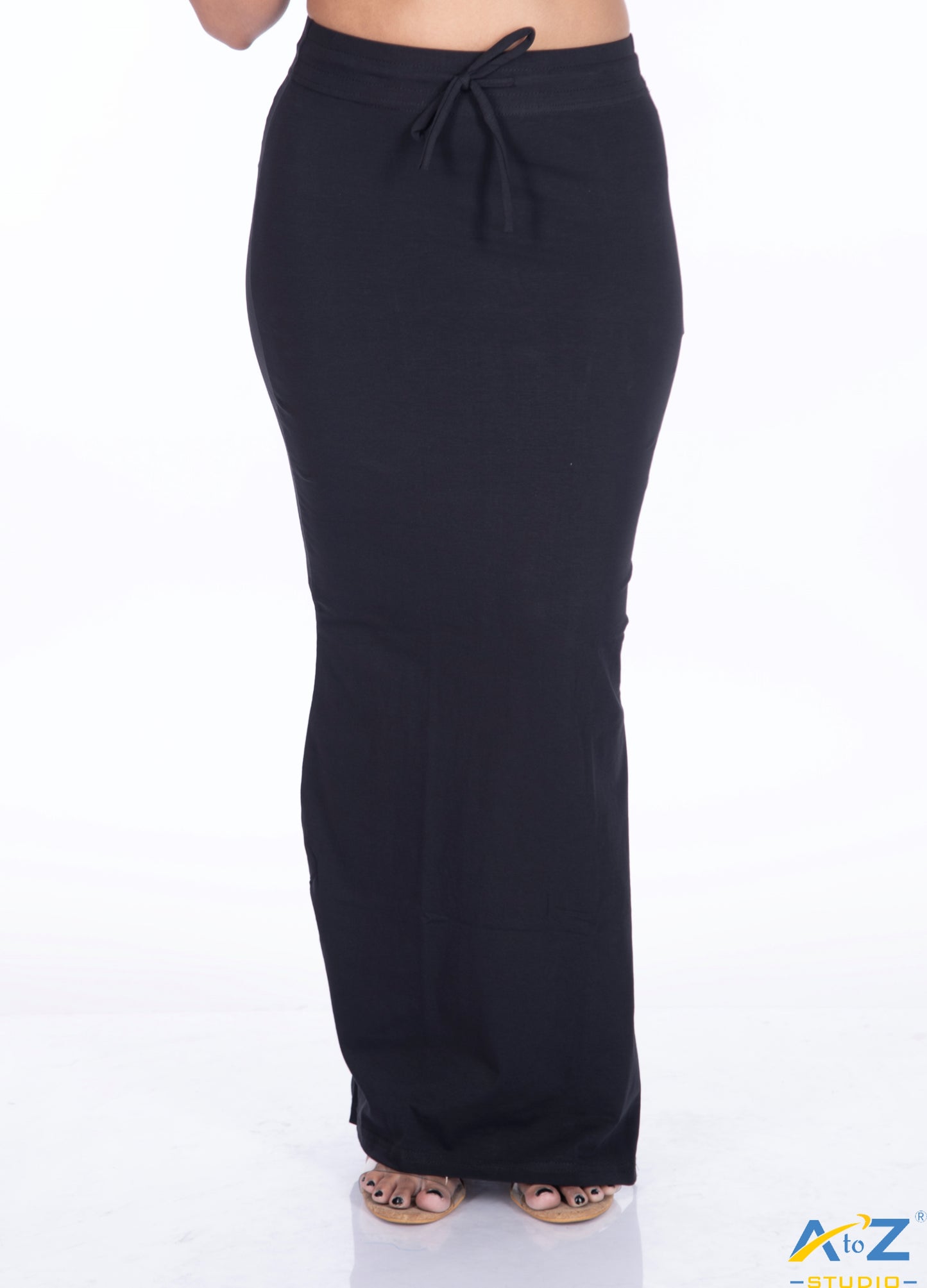 Black Plain Cotton Shapewear