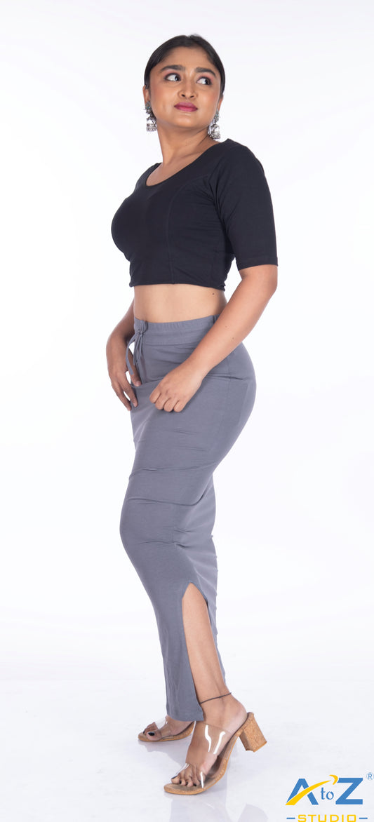 Steel Grey Plain Cotton Shapewear