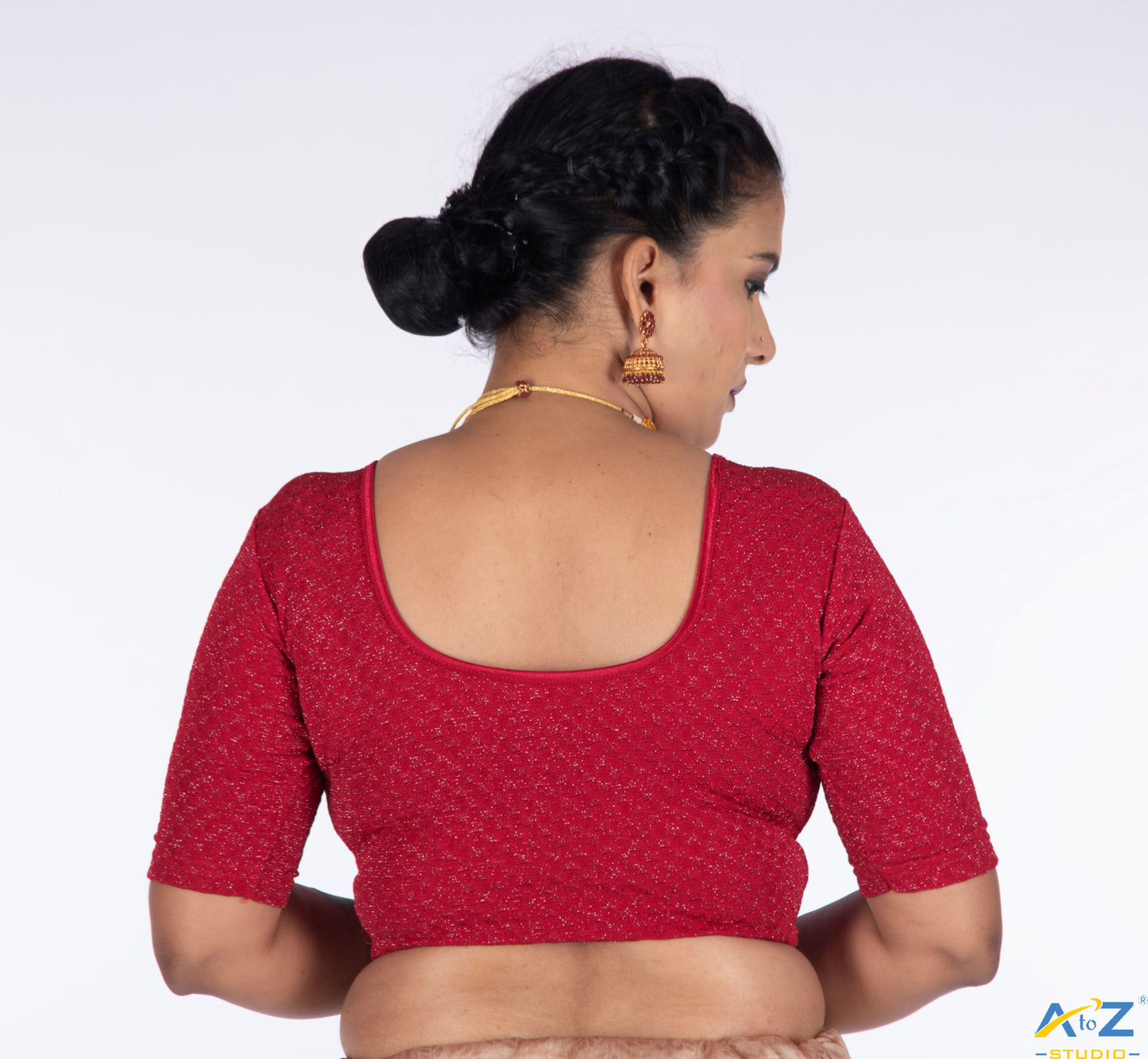 Red Crush Fabric Shimmer Tissue Design