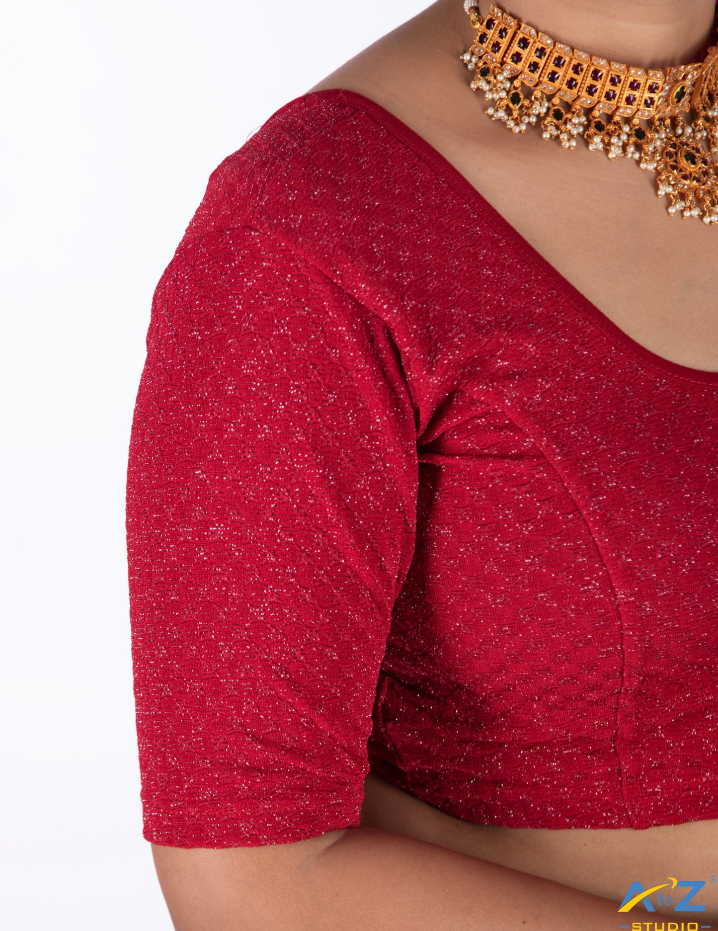 Red Crush Fabric Shimmer Tissue Design