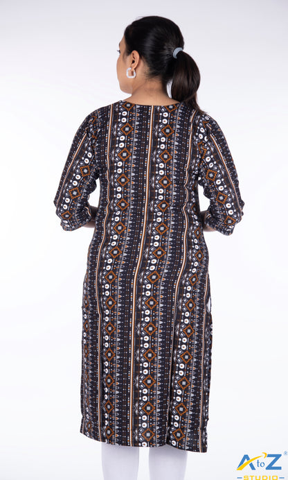 Vibrant Black Kurti with Subtle Chic Design