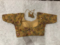 The Gold Botanical Zardozi blouse